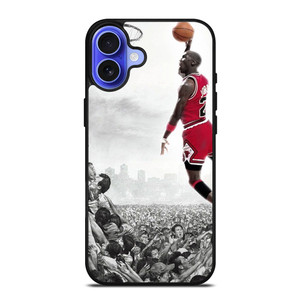 MICHAEL JORDAN AIR DUNK WALL iPhone 16 Case Cover MICHAEL JORDAN AIR DUNK WALL iPhone 16 Case Cover
