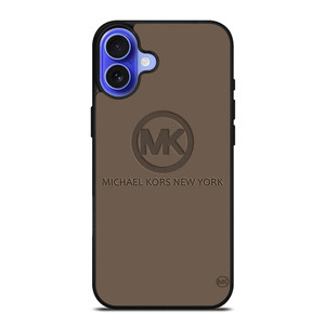 MICHAEL KORS NEW YORK LOGO BROWN iPhone 16 Case Cover MICHAEL KORS NEW YORK LOGO BROWN iPhone 16 Case Cover