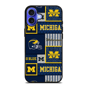 MICHIGAN WOLVERINES COLLAGE iPhone 16 Case Cover MICHIGAN WOLVERINES COLLAGE iPhone 16 Case Cover