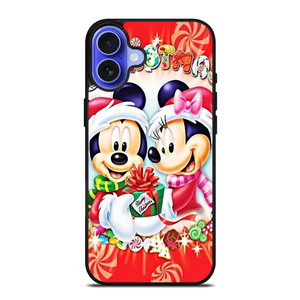 MICKEY MINNIE MOUSE DISNEY CHRISTMAS iPhone 16 Case Cover MICKEY MINNIE MOUSE DISNEY CHRISTMAS iPhone 16 Case Cover