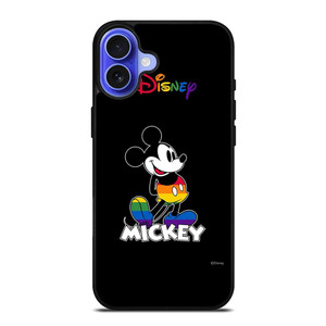 MICKEY MOUSE CARTOON BLACK DISNEY iPhone 16 Case Cover