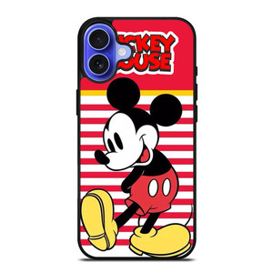 MICKEY MOUSE STRIPE DISNEY iPhone 16 Case Cover MICKEY MOUSE STRIPE DISNEY iPhone 16 Case Cover
