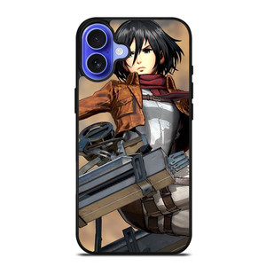 MIKASA ACKERMAN ATTACK ON TITAN iPhone 16 Case Cover MIKASA ACKERMAN ATTACK ON TITAN iPhone 16 Case Cover