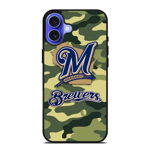 MILWAUKEE BREWERS CAMO LOGO iPhone 16 Case Cover MILWAUKEE BREWERS CAMO LOGO iPhone 16 Case Cover