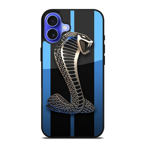 MUSTANG FORD SHELBY COBRA BLUE iPhone 16 Case Cover MUSTANG FORD SHELBY COBRA BLUE iPhone 16 Case Cover