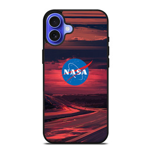 NASA LOGO SUNSET iPhone 16 Case Cover NASA LOGO SUNSET iPhone 16 Case Cover