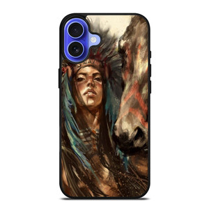 NATIVE AMERICAN PEOPLE ART iPhone 16 Case Cover