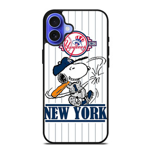 NEW YORK YANKEES LOGO BASEBALL SNOOPY THE PEANUTS iPhone 16 Case Cover NEW YORK YANKEES LOGO BASEBALL SNOOPY THE PEANUTS iPhone 16 Case Cover