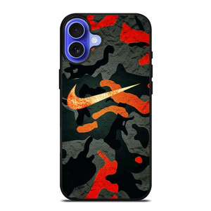 NIKE LOGO COLORFUL CAMO iPhone 16 Case Cover NIKE LOGO COLORFUL CAMO iPhone 16 Case Cover