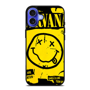 NIRVANA ROCK BAND SMILEY iPhone 16 Case Cover NIRVANA ROCK BAND SMILEY iPhone 16 Case Cover