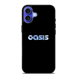 OASIS BAND ROCK LOGO CHROME iPhone 16 Case Cover