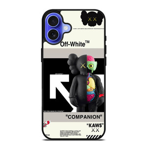 OFF WHITE KAWS COMPANION iPhone 16 Case Cover OFF WHITE KAWS COMPANION iPhone 16 Case Cover