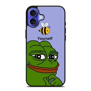 PEPE THE SMUG FROG iPhone 16 Case Cover PEPE THE SMUG FROG iPhone 16 Case Cover