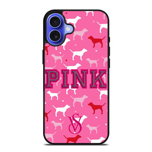 PINK DOG VICTORIA'S SECRET iPhone 16 Case Cover PINK DOG VICTORIA'S SECRET iPhone 16 Case Cover