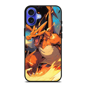 POKEMON CHARIZAR POCKET MONSTERS ART iPhone 16 Case Cover
