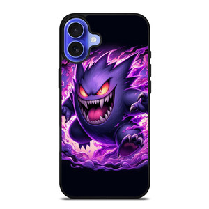 POKEMON POCKET MONSTER GENGAR SINISTER iPhone 16 Case Cover POKEMON POCKET MONSTER GENGAR SINISTER iPhone 16 Case Cover