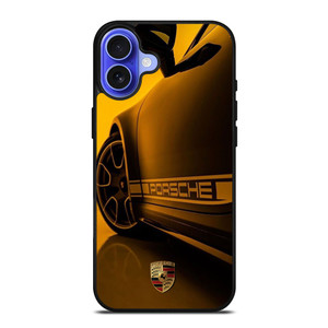 PORSCHE LOGO CAR YELOOW iPhone 16 Case Cover PORSCHE LOGO CAR YELOOW iPhone 16 Case Cover