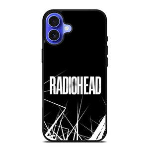 RADIOHEAD ROCK BAND LOGO BLACK iPhone 16 Case Cover