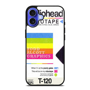 RADIOHEAD VIDEOTAPE VHS T-120 iPhone 16 Case Cover RADIOHEAD VIDEOTAPE VHS T-120 iPhone 16 Case Cover