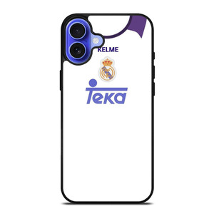 REAL MADRID CF CLASSIC JERSEY TEKA iPhone 16 Case Cover REAL MADRID CF CLASSIC JERSEY TEKA iPhone 16 Case Cover