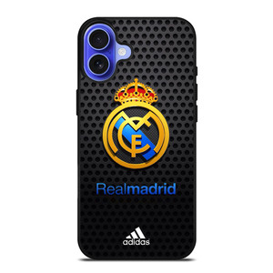 REAL MADRID FC METAL LOGO iPhone 16 Case Cover REAL MADRID FC METAL LOGO iPhone 16 Case Cover