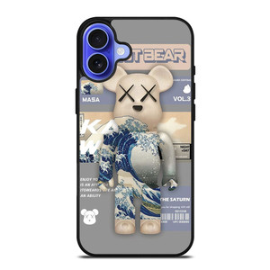 ROBOT BEAR MASA KAWS VOL 3 iPhone 16 Case Cover ROBOT BEAR MASA KAWS VOL 3 iPhone 16 Case Cover