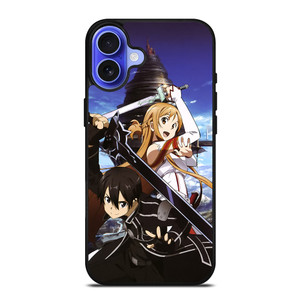 SAO SWORD ART ONLINE KIRITO AND ASUNA iPhone 16 Case Cover SAO SWORD ART ONLINE KIRITO AND ASUNA iPhone 16 Case Cover