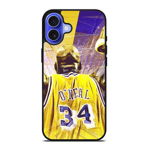 SHAQUILLE O'NEAL LA LAKERS iPhone 16 Case Cover SHAQUILLE O'NEAL LA LAKERS iPhone 16 Case Cover