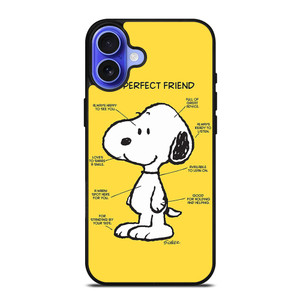 SNOOPY DOG PERFECT FRIEND iPhone 16 Case Cover SNOOPY DOG PERFECT FRIEND iPhone 16 Case Cover