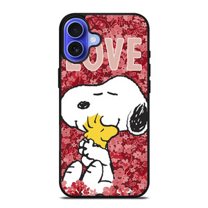 SNOOPY THE PEANUTS LOVE iPhone 16 Case Cover SNOOPY THE PEANUTS LOVE iPhone 16 Case Cover