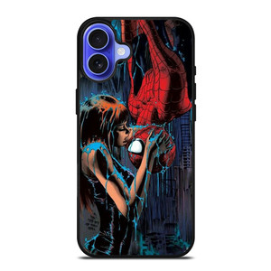 SPIDERMAN MARY JANE KISSING iPhone 16 Case Cover SPIDERMAN MARY JANE KISSING iPhone 16 Case Cover