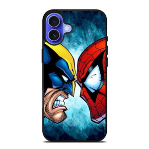 SPIDERMAN VS WOLVERINE MARVEL COMICS iPhone 16 Case Cover SPIDERMAN VS WOLVERINE MARVEL COMICS iPhone 16 Case Cover