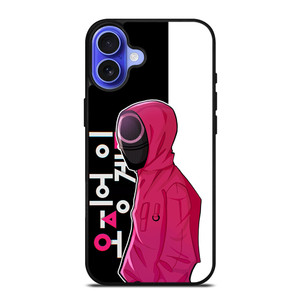SQUID GAME GUARD CARTOON iPhone 16 Case Cover SQUID GAME GUARD CARTOON iPhone 16 Case Cover