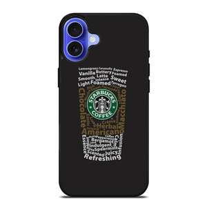 STARBUCKS COFFEE ART TYPOGRAPHY iPhone 16 Case Cover STARBUCKS COFFEE ART TYPOGRAPHY iPhone 16 Case Cover