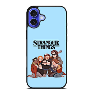 STRANGER THINGS CARTOON CHARACTERS iPhone 16 Case Cover STRANGER THINGS CARTOON CHARACTERS iPhone 16 Case Cover