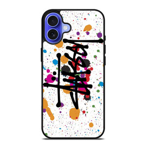 STUSSY ART LOGO iPhone 16 Case Cover STUSSY ART LOGO iPhone 16 Case Cover