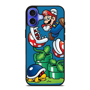 SUPER MARIO BROSS MARIO NINTENDO GAMES iPhone 16 Case Cover SUPER MARIO BROSS MARIO NINTENDO GAMES iPhone 16 Case Cover