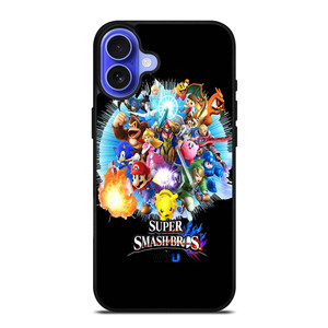 SUPER SMASH BROS WIIU iPhone 16 Case Cover SUPER SMASH BROS WIIU iPhone 16 Case Cover