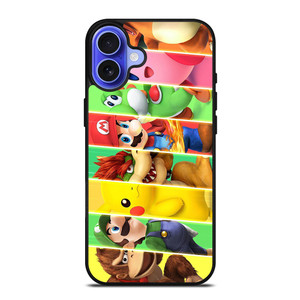 SUPER SMASH BROSS CHARACTERS iPhone 16 Case Cover SUPER SMASH BROSS CHARACTERS iPhone 16 Case Cover