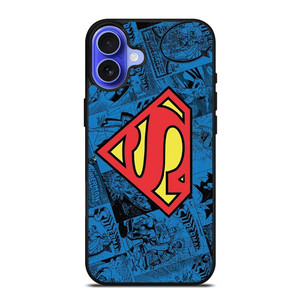 SUPERMAN DC COMIC LOGO iPhone 16 Case Cover SUPERMAN DC COMIC LOGO iPhone 16 Case Cover