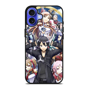 SWORD ART ONLINE CHARACTERS iPhone 16 Case Cover