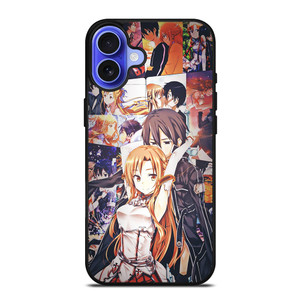 SWORD ART ONLINE KIRITO AND ASUNA iPhone 16 Case Cover