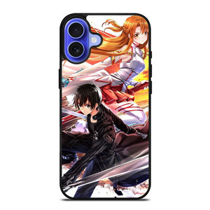 SWORD ART ONLINE SAO KIRITO AND ASUNA iPhone 16 Case Cover
