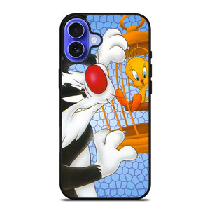 SYLVESTER AND TWEETY Looney Tunes iPhone 16 Case Cover SYLVESTER AND TWEETY Looney Tunes iPhone 16 Case Cover