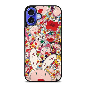 TAKASHI MURAKAMI FUNNY RABBIT iPhone 16 Case Cover TAKASHI MURAKAMI FUNNY RABBIT iPhone 16 Case Cover