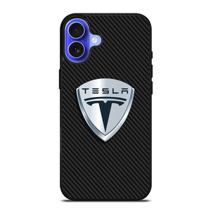 TESLA MOTORS EMBLEM CARBON iPhone 16 Case Cover TESLA MOTORS EMBLEM CARBON iPhone 16 Case Cover