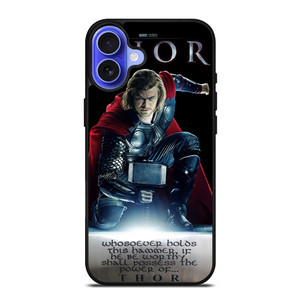 THOR MARVEL iPhone 16 Case Cover THOR MARVEL iPhone 16 Case Cover