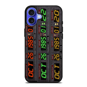 TIME CIRCUITS BACK TO THE FUTURE iPhone 16 Case Cover TIME CIRCUITS BACK TO THE FUTURE iPhone 16 Case Cover