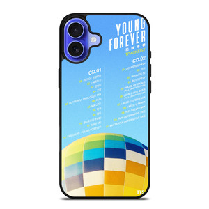 TRACKLIST BANGTAN BOYS YOUNG FOREVER iPhone 16 Case Cover