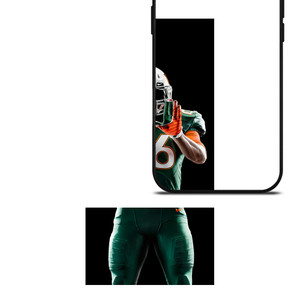UM MIAMI HURRICANES FOOTBALL iPhone 16 Case Cover UM MIAMI HURRICANES FOOTBALL iPhone 16 Case Cover